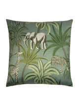 Next Riva Paoletti Green Jungle Parade Printed Cushion- Buy online at McGrocer