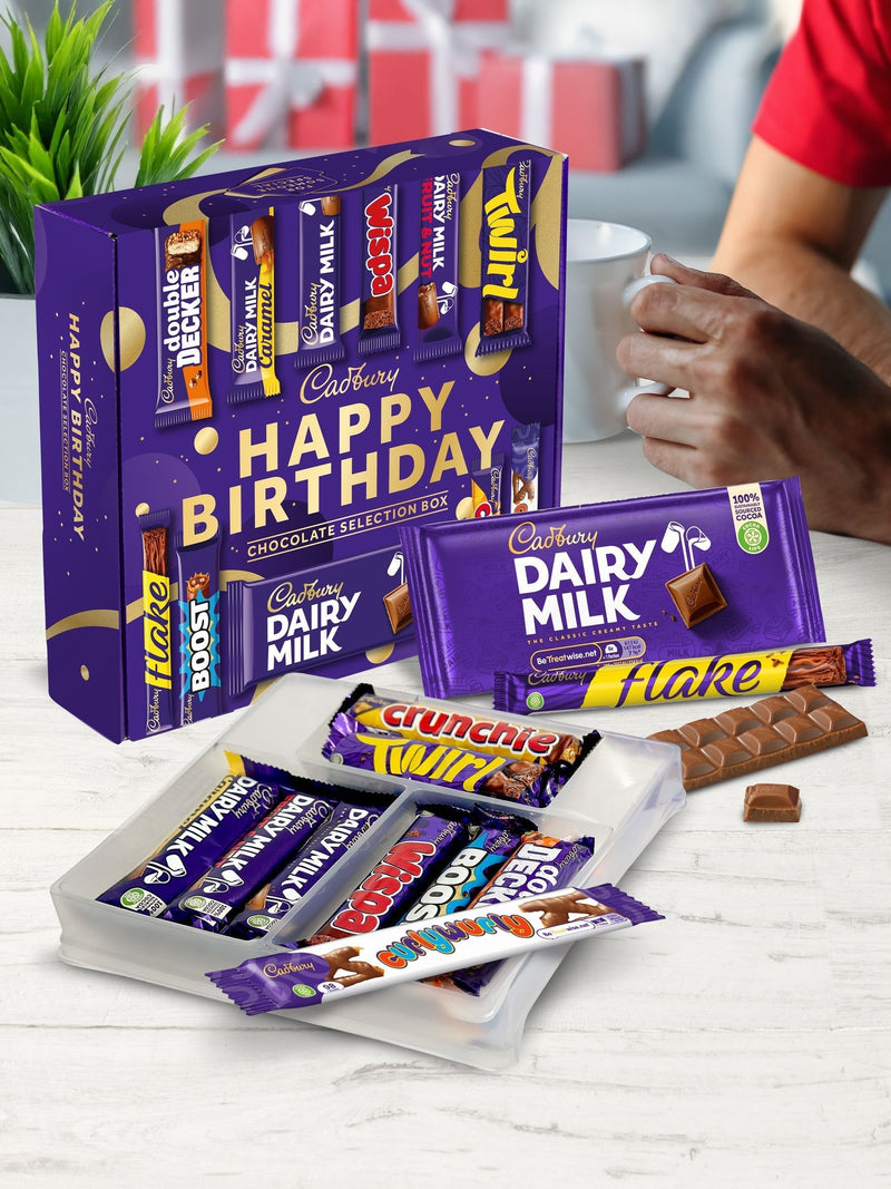 Cadbury Happy Birthday Double Deck Chocolate Selection Box - British product