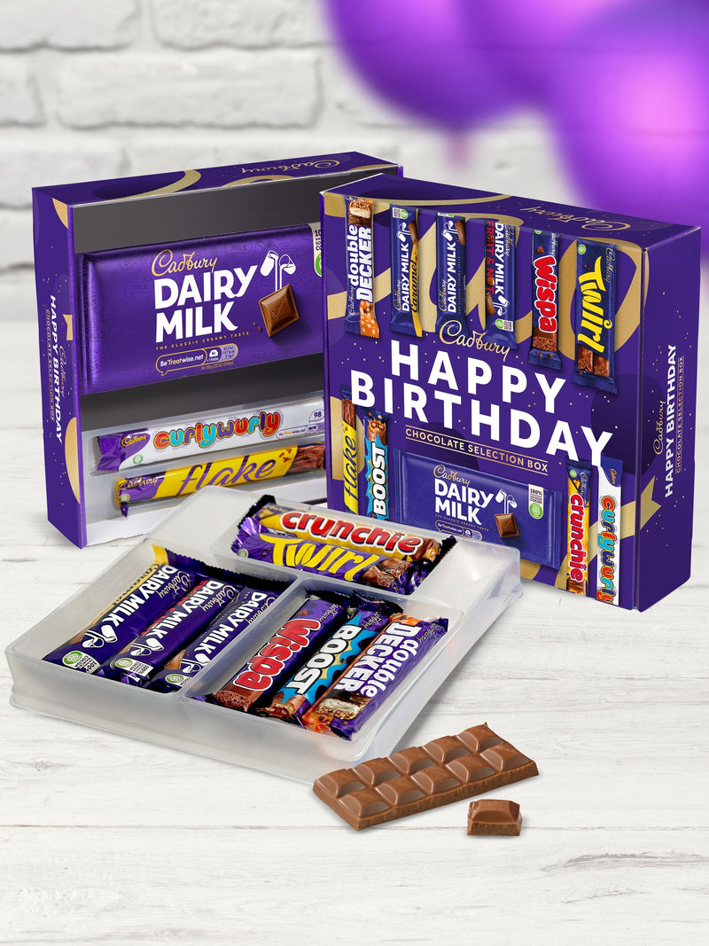 Cadbury Happy Birthday Double Deck Chocolate Selection Box - British product