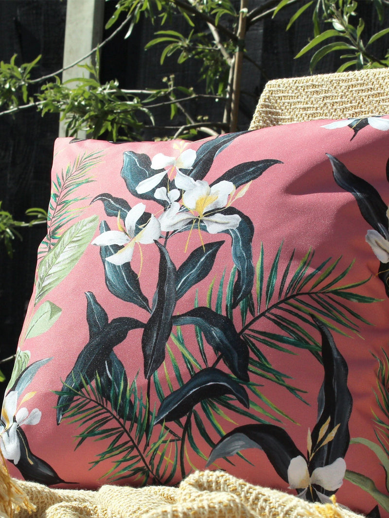 furn. pink honolulu outdoor polyester cushion, UK version