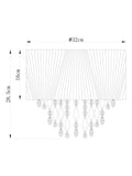 Bellagio grey pleated fabric lamp shade 32cm (British brand)