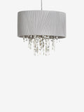 Bellagio grey pleated fabric lamp shade 32cm (British brand)