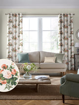 Next Laura Ashley Natural Rosemore Curtains- Buy online at McGrocer