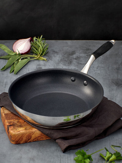 Next Stellar James Martin Silver Non Stick Frying Pan 26cm- Buy online at McGrocer