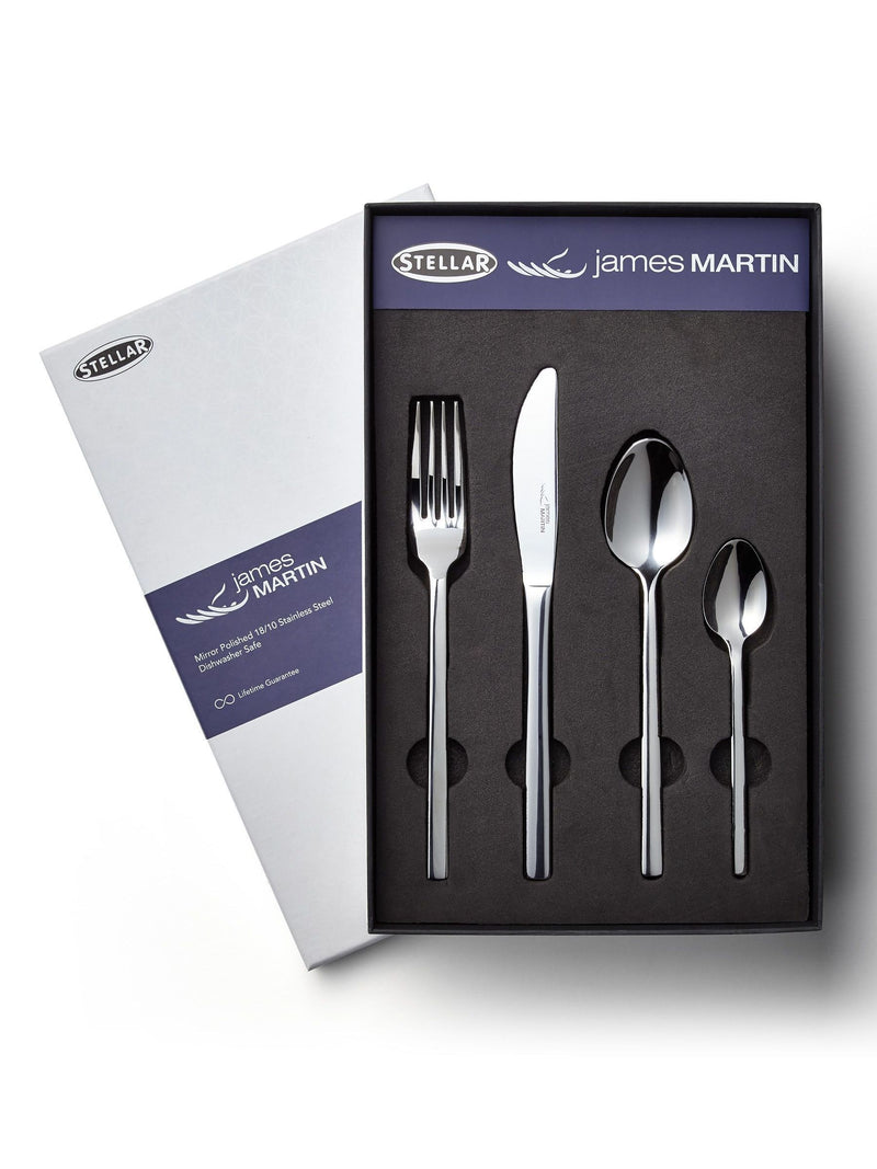 Stellar James Martin silver 24 piece cutlery set (British brand)