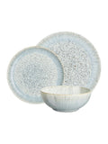 Denby Grey Halo Speckle tableware set 12 piece - British product