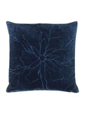 Furn navy blue cotton floral cushion 45cm, imported from the UK