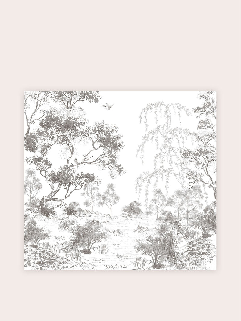 Laura Ashley black Talbenny wallpaper mural 3m, UK version