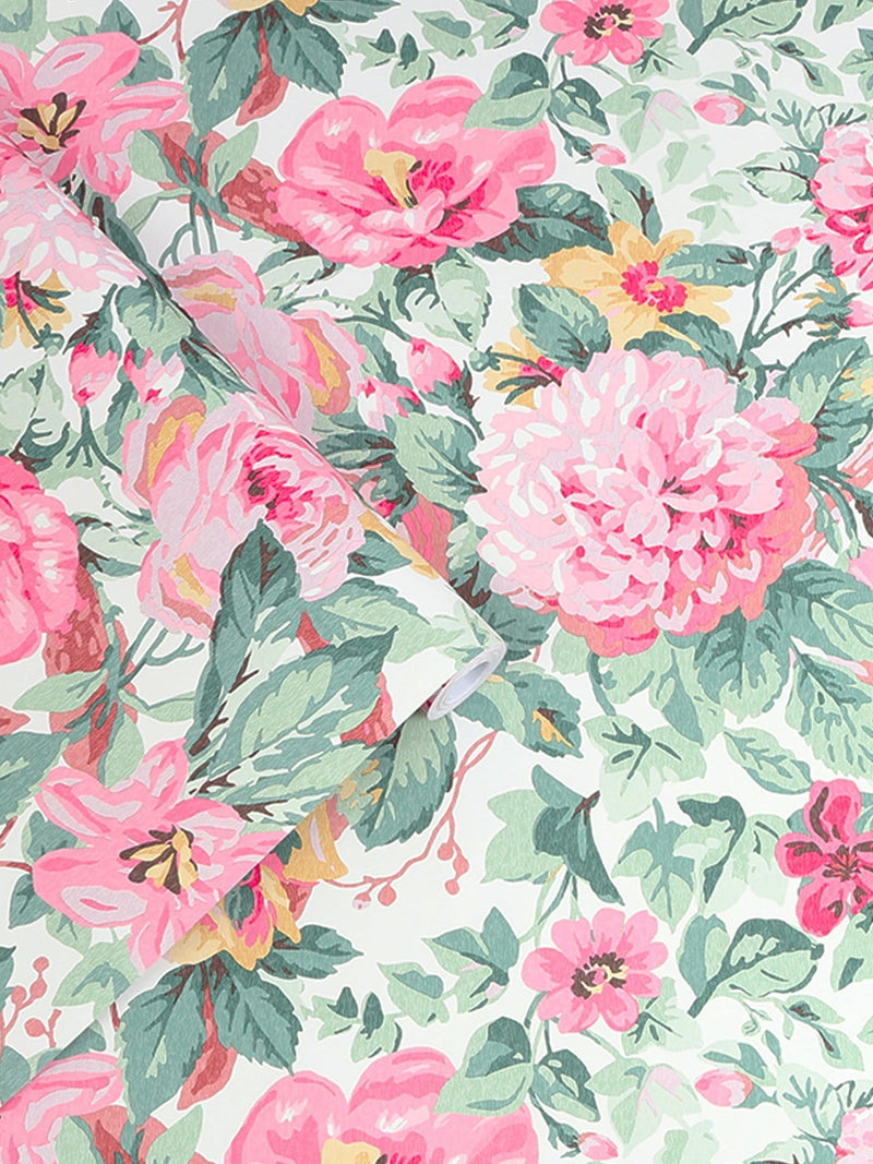 Laura Ashley Pink Aveline wallpaper 10m - British product