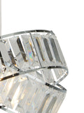Searchlight chrome and clear acrylic ceiling shade - British product