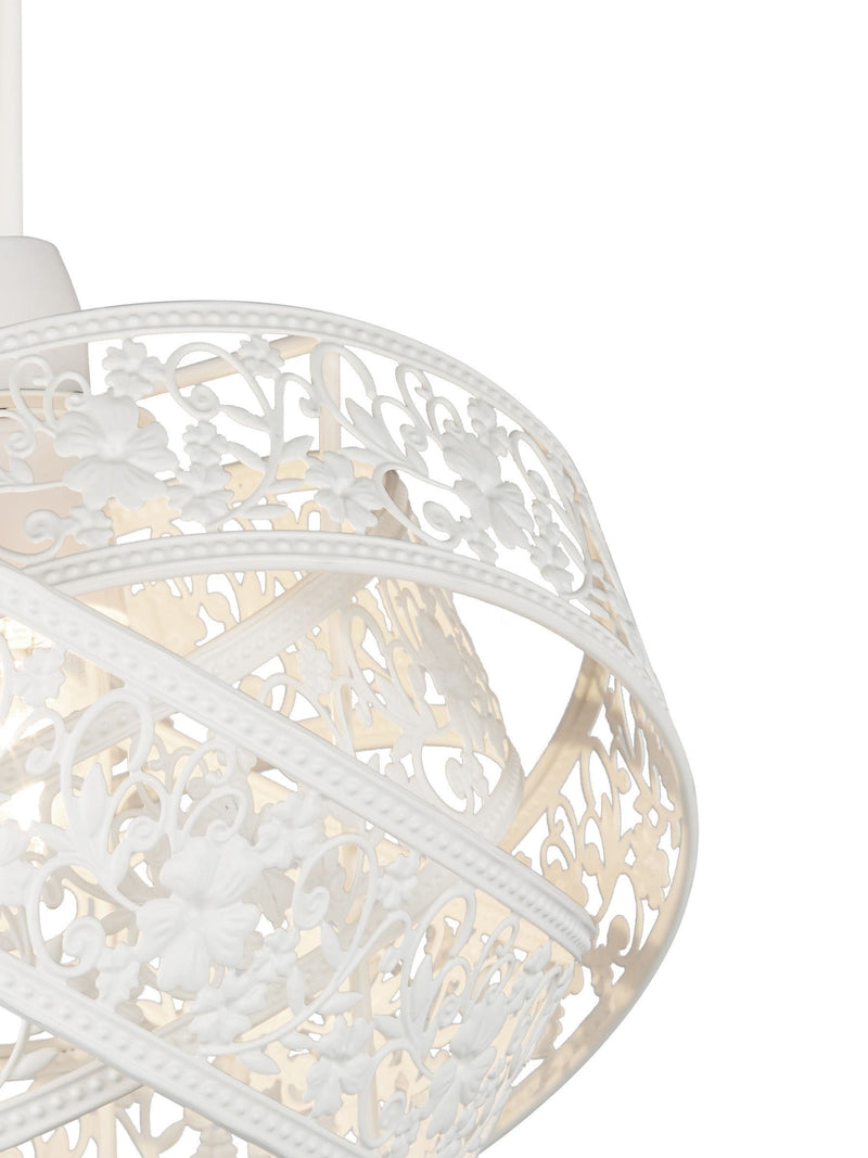 Searchlight Farah fretwork ceiling light shade 28cm, UK version