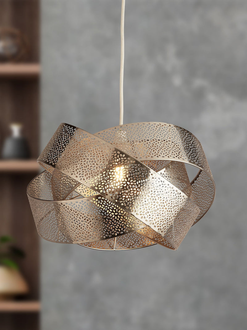 Searchlight Steffi chrome ceiling pendant 35cm (British brand)