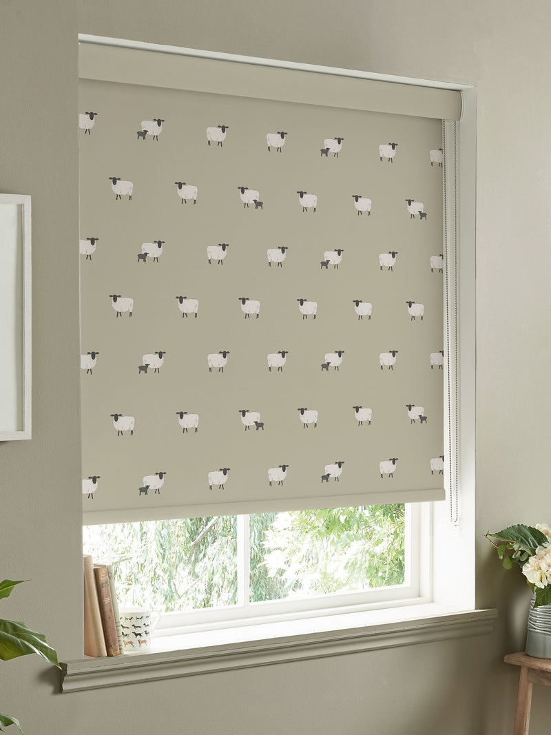 Sophie Allport sheep design roller blind, UK version
