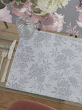 Catherine Lansfield grey dramatic floral placemats set of 2, 30x46cm each - British product