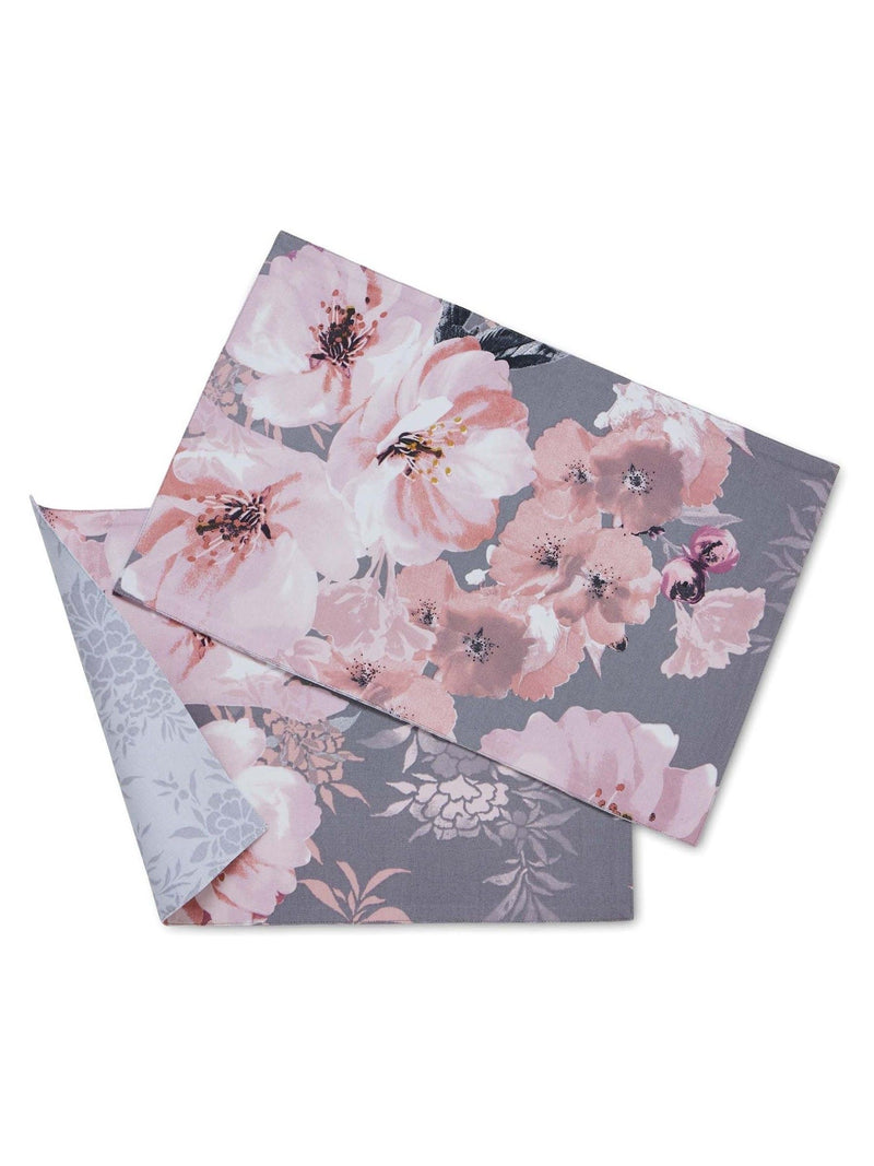 Catherine Lansfield grey dramatic floral placemats set of 2, 30x46cm each - British product