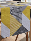 Catherine Lansfield Yellow Larsson Geo 100% Cotton Table Runner