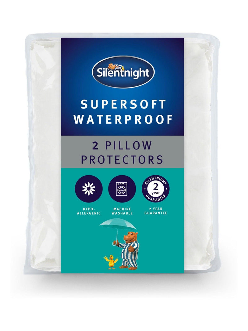 Silentnight waterproof pillow protectors set of 2 (British brand)