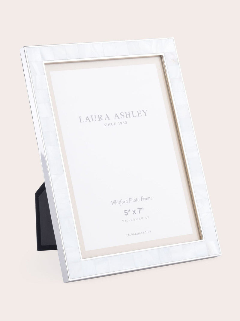 Laura Ashley Whitford nickel-plated photo frame, UK version