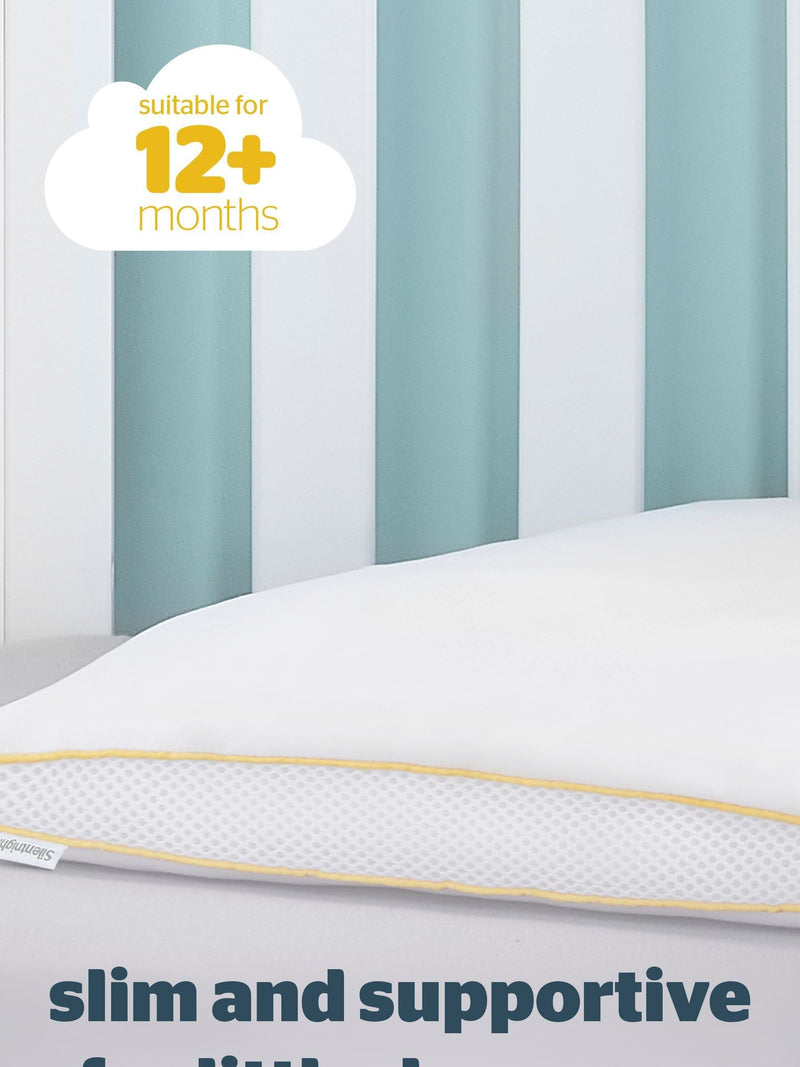 Silentnight Safe Nights breathable cot bed pillow (British brand)
