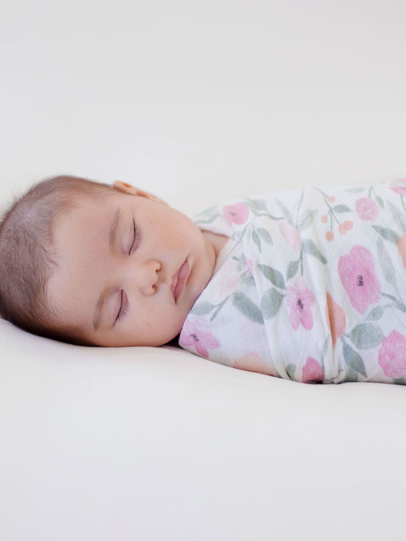 aden + anais pink large muslin blanket, imported from the UK