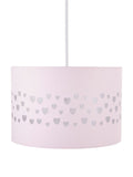 Glow pink heart ceiling light 30cm (British brand)
