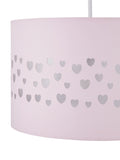 Glow pink heart ceiling light 30cm (British brand)