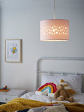 Glow pink heart ceiling light 30cm (British brand)