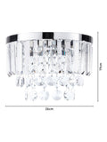 BHS Silver Paladina wall light with crystals, UK version
