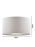BHS marle grey ceiling light 40cm, UK version