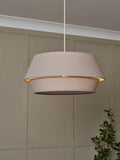 BHS grey drum shade ceiling light 20cm, UK version