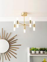 Next BHS Brass Lois Semi Flush Chandelier Ceiling Light 35cm- Buy online at McGrocer