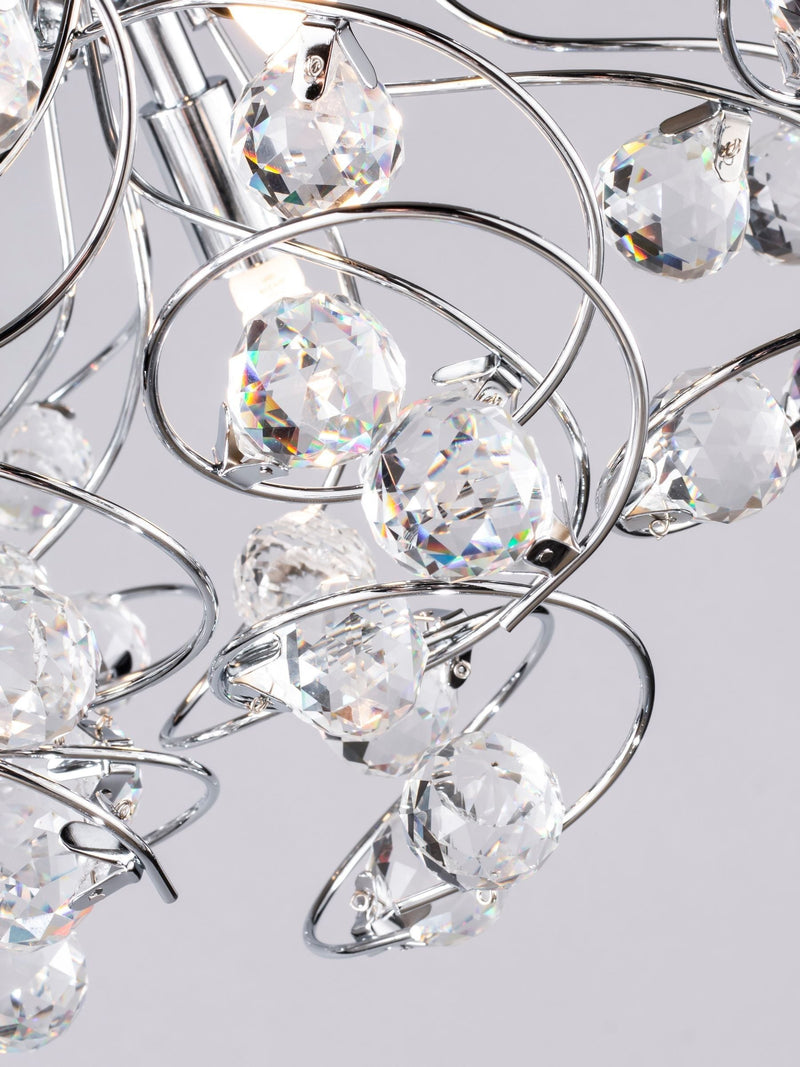 BHS Silver Lila flush ceiling light - British product