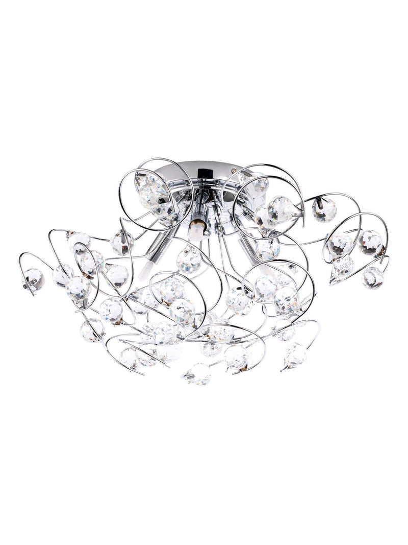 BHS Silver Lila flush ceiling light - British product