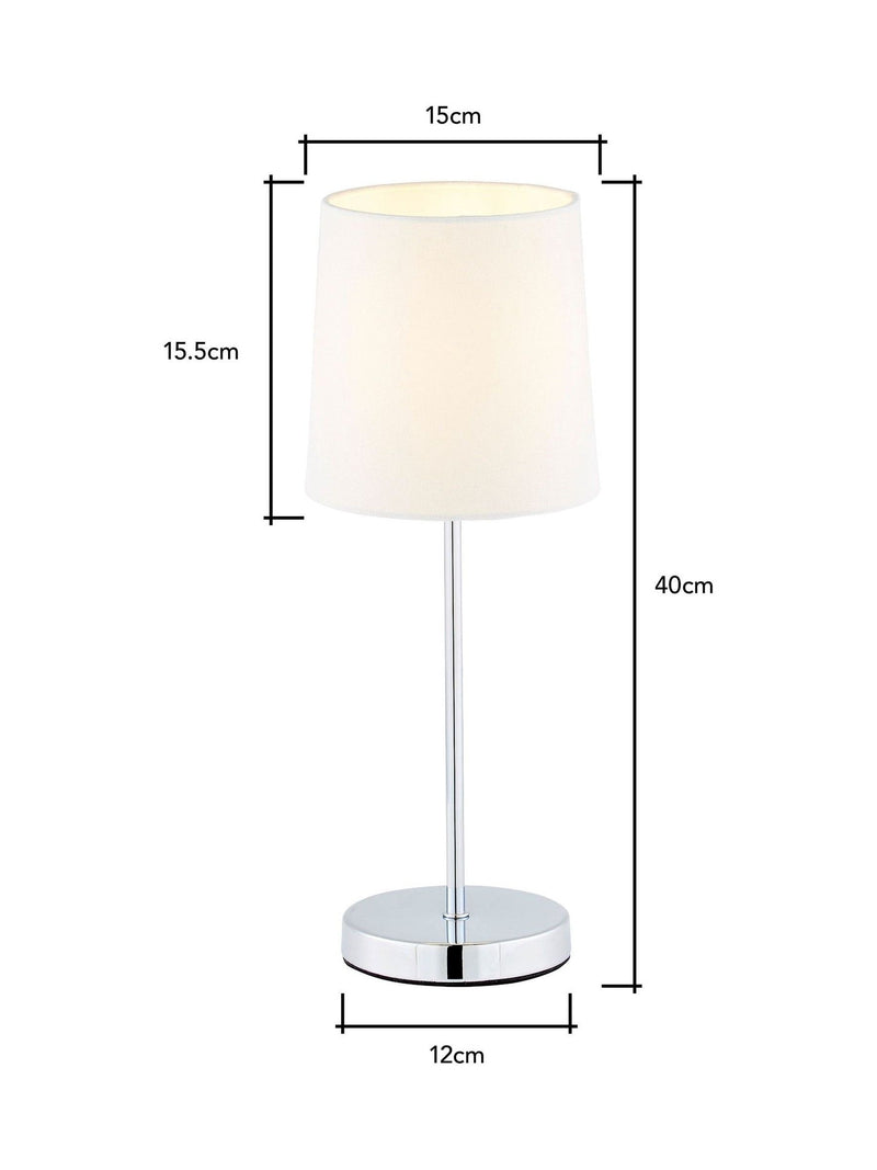 BHS natural touch stick table lamp 40cm (British brand)