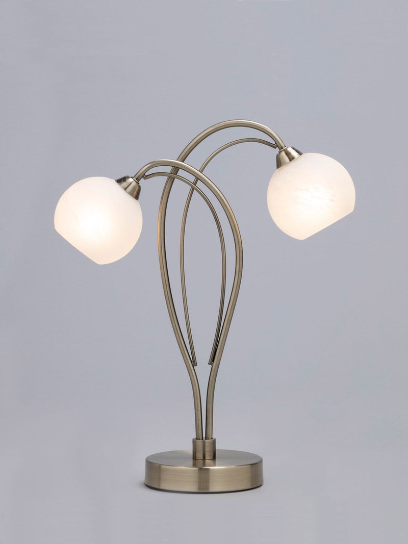 BHS Brass Soni table lamp antique brass finish - British product