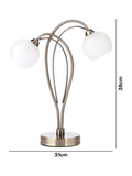 BHS Brass Soni table lamp antique brass finish - British product