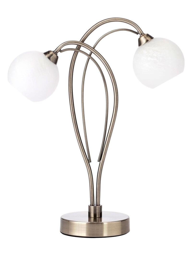 BHS Brass Soni table lamp antique brass finish - British product