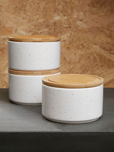 Next Interiors by Premier Natural Fenwick Stackable Canisters for Tea and Coffee Storage- Buy online at McGrocer