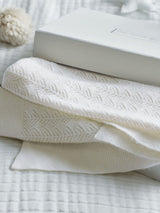 Next The White Company White Cashmere Christening Blanket- Buy online at McGrocer