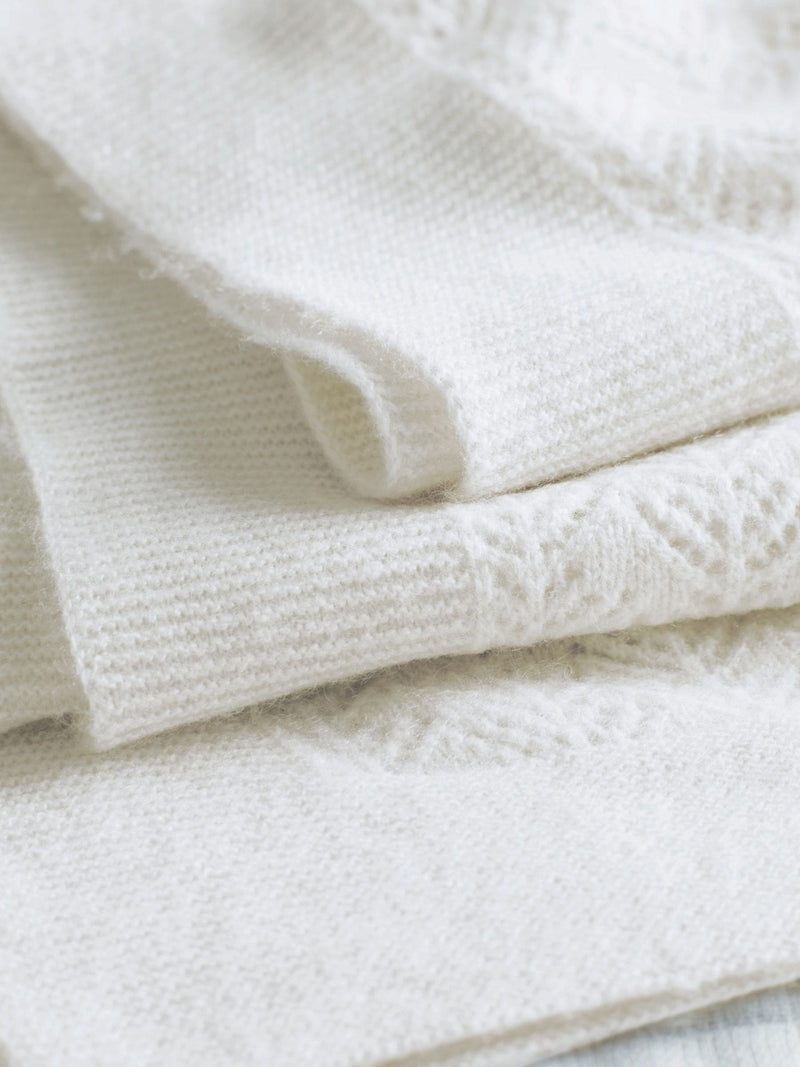 The White Company white cashmere christening blanket, UK version