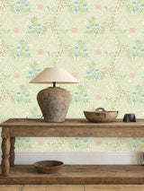 Next Morris & Co. Green Larkspur Wallpaper 10.05M- Buy online at McGrocer