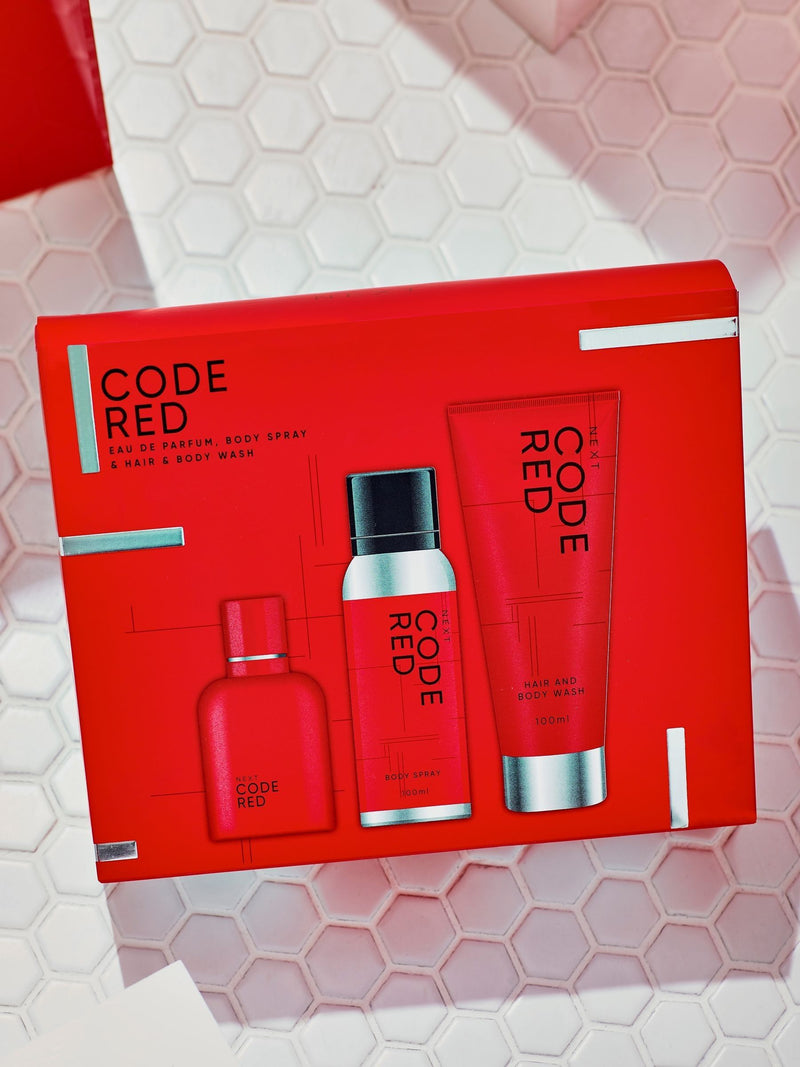 Code Red bath set with perfume, wash and spray - British product