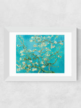 Next East End Prints Teal Blue Almond Blossom Framed Art Print- Buy online at McGrocer