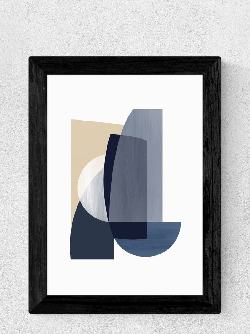 East End Prints Blue Abstract IV Print by Anna Mainz