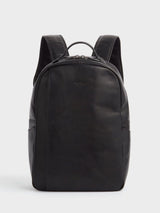 Next Osprey London Black Carter Saddle Leather Backpack- Buy online at McGrocer