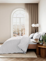 Next Bedeck of Belfast White 400 Thread Count Cotton Sateen Fitted Bed Sheet- Buy online at McGrocer