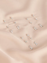 Next Silver Tone Initial Stud Earrings Multipack- Buy online at McGrocer