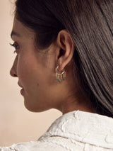 Next Gold Tone Mini Charm Hoop Pierced Earrings- Buy online at McGrocer