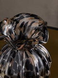 Black gold confetti glass vase 10.5cm - British product