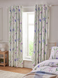 Floral blackout curtains, spring meadow design, UK version